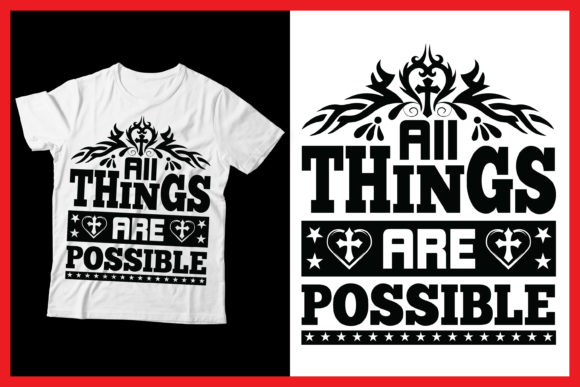 All Things Are Possible Jesus Tshirt: Faith Worn with Purpose