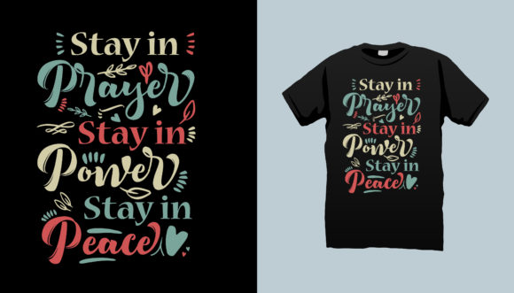 Christian Floral Typography Pod Tshirt: Where Faith Meets Botanical Elegance in Modern Apparel