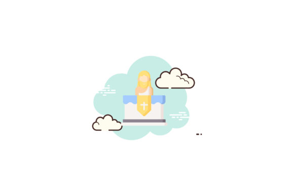 Easter Icon Jesus Altar Cloud White Creative Guide