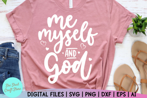 Evaluating Christian Quotes SVG: Me, Myself and God as a Design Resource
