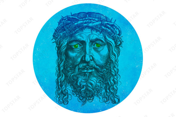 Evaluating Jesus with Crown of Thorns Black on Blue: A Guide for Collectors and Devotional Buyers