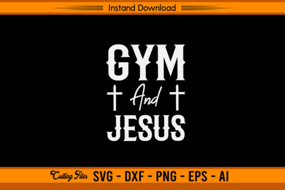 Gym and Jesus: Christian SVG for Faith and Fitness