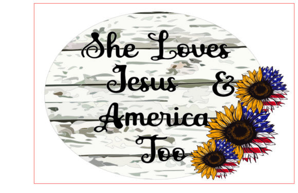 She Loves Jesus America Too: A Versatile Graphic for Faith and Patriotism